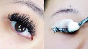 nettoyer extension de cils