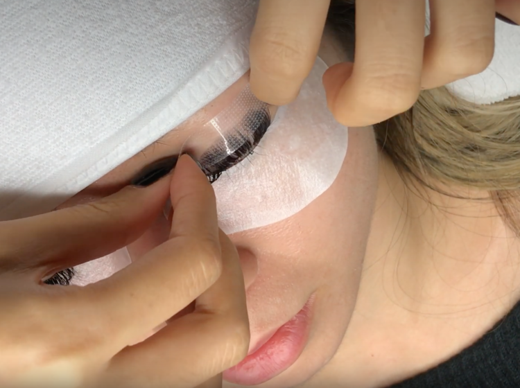 isoler extension cils gel pad