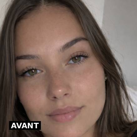 avant extension de cils
